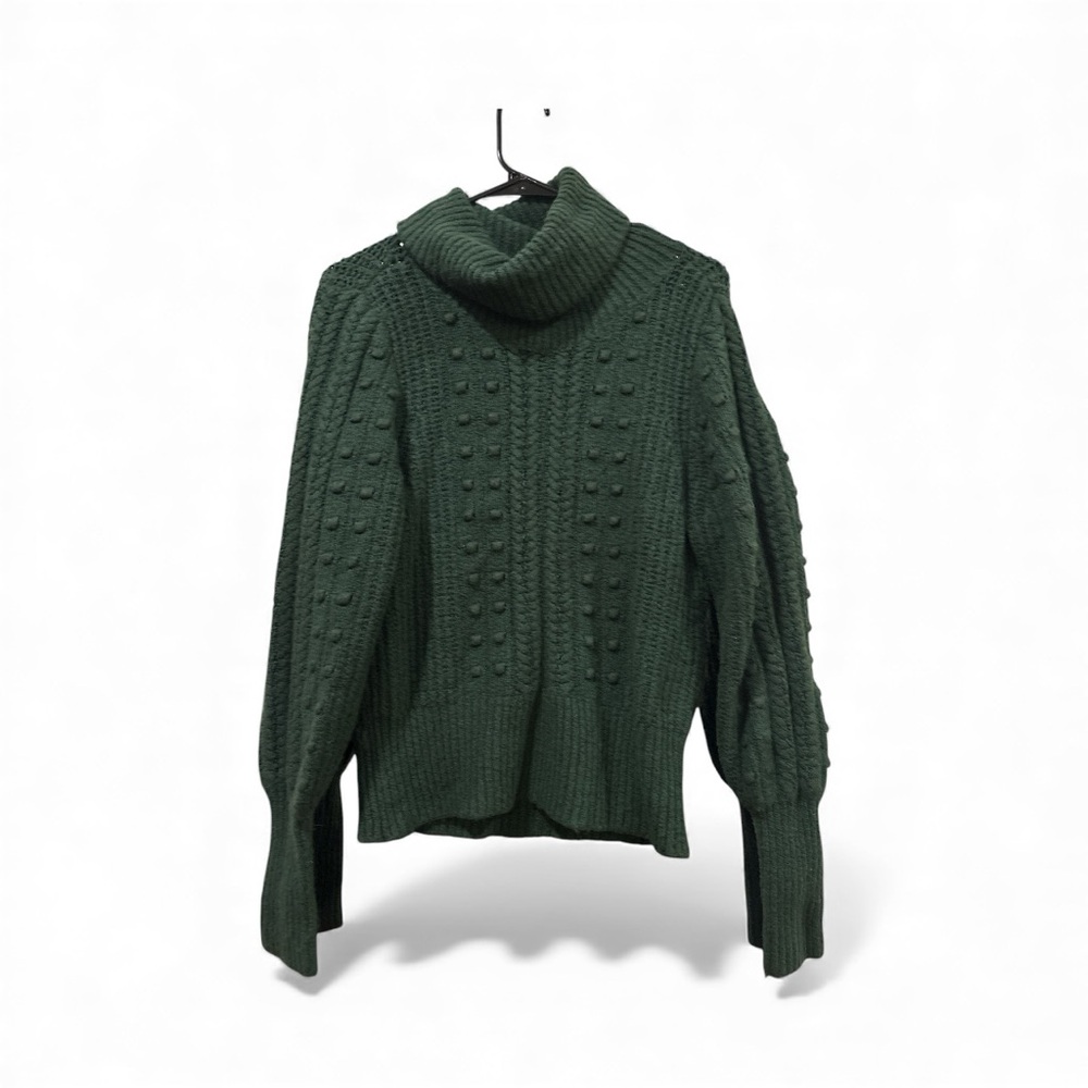 Rachel Parcell Forest Green Knit Turtleneck Sweater